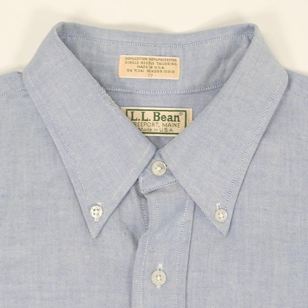 画像3: 80's L.L.Bean S/S ボタンダウンシャツ "MADE IN USA / size 17" (3)