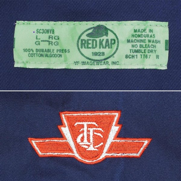 画像2: 00's RED KAP コットンワークシャツ (2)