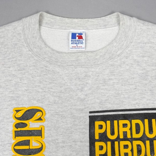 画像3: 90's RUSSELL カレッジプリントスウェット "MADE IN USA" (3)