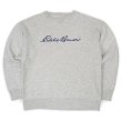 画像1: 90's Eddie Bauer ロゴプリント スウェット "黒タグ" (1)