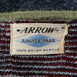 画像2: 60's ARROW アーガイル柄 アクリルカーディガン "ARGYLE PARK" (2)