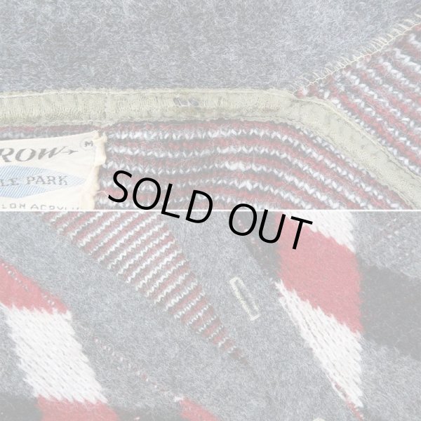 画像4: 60's ARROW アーガイル柄 アクリルカーディガン "ARGYLE PARK" (4)