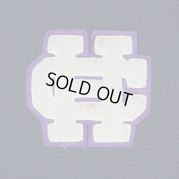 画像2: 40-50's unknown ローゲージ レタードウールニット  "NAVY" (2)