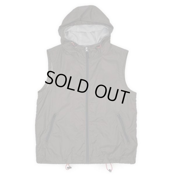 画像1: 00's OLD GAP ナイロンフーディーベスト "BROWN" (1)