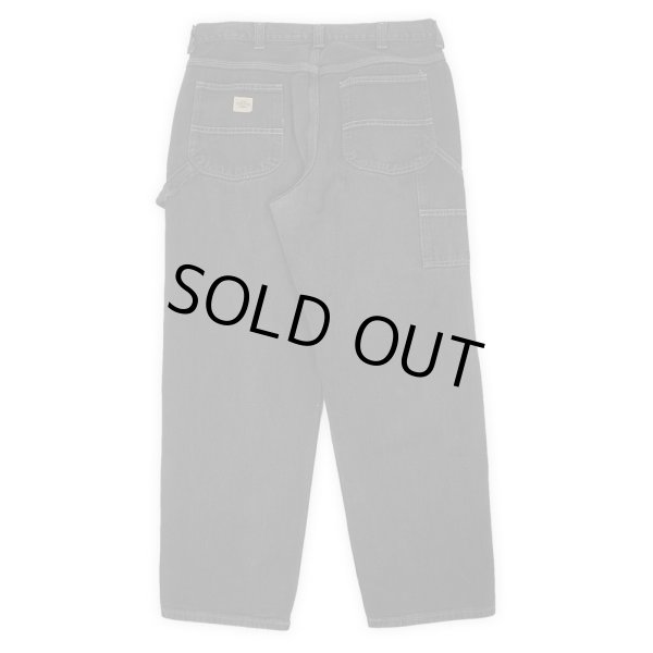 画像2: 90-00's Lee DUNGAREES ブラックデニム ペインターパンツ "W34 L30" (2)