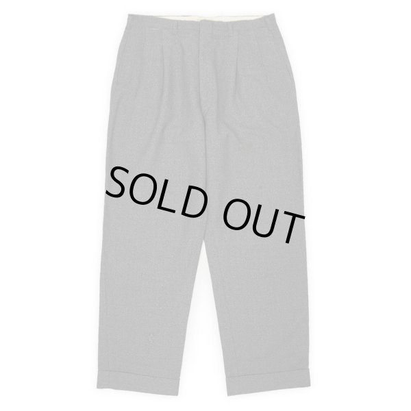 画像1: 60's unknown 2タック ウールスラックス "W31 L28相当" (1)