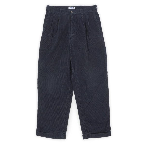 画像1: 90's OLD NAVY 2タック 太畝コーデュロイトラウザー "W33 L30" (1)