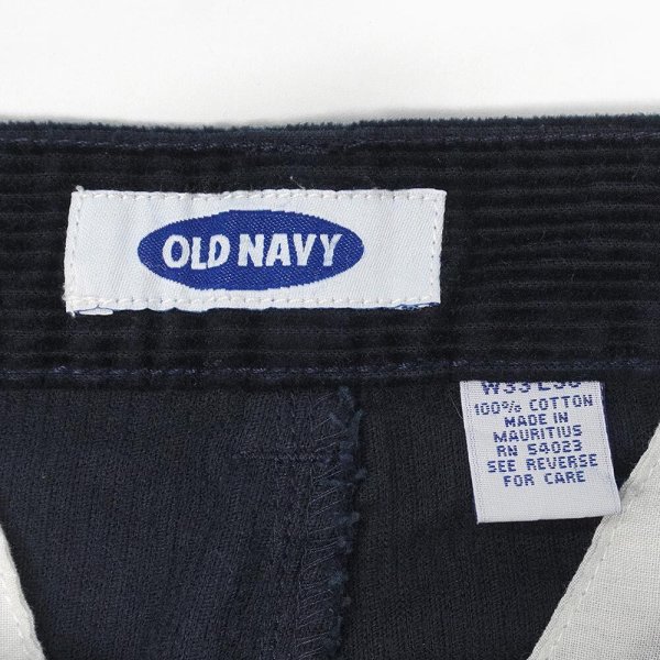 画像4: 90's OLD NAVY 2タック 太畝コーデュロイトラウザー "W33 L30" (4)