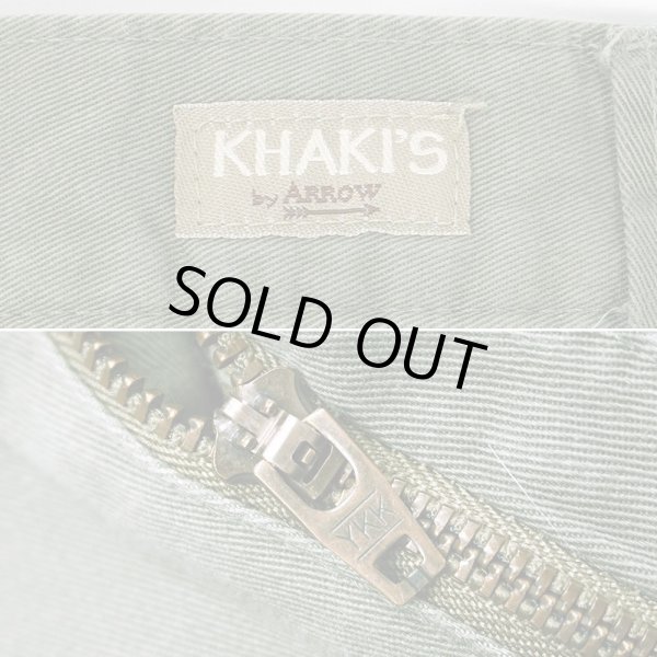 画像4: 90's KHAKI'S by ARROW 2タック チノトラウザー "W34 L32" (4)