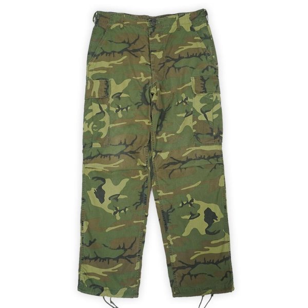 画像1: 60's US.ARMY グリーンリーフカモ ジャングルファティーグパンツ "Non Rip Poplin / MEDIUM-REGULAR" (1)