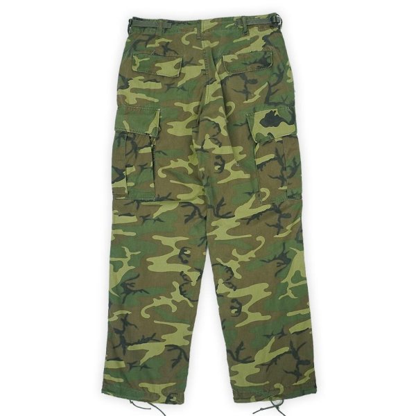 画像2: 60's US.ARMY グリーンリーフカモ ジャングルファティーグパンツ "Non Rip Poplin / MEDIUM-REGULAR" (2)