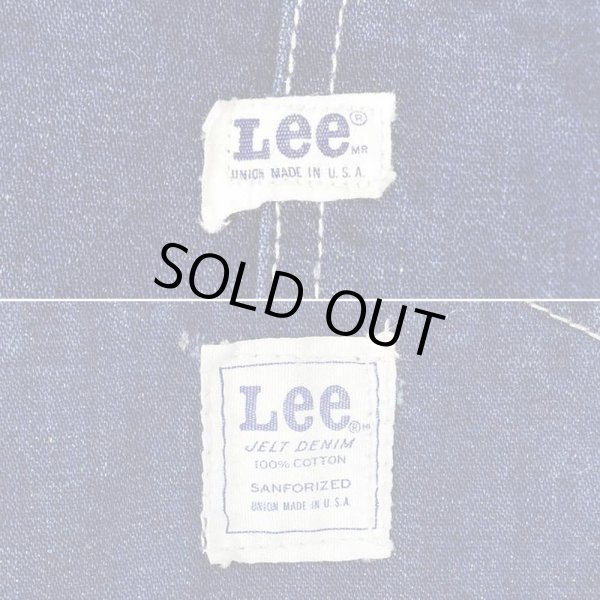 画像4: 60-70's Lee デニムオーバーオール "MADE IN USA / JELT DENIM" (4)