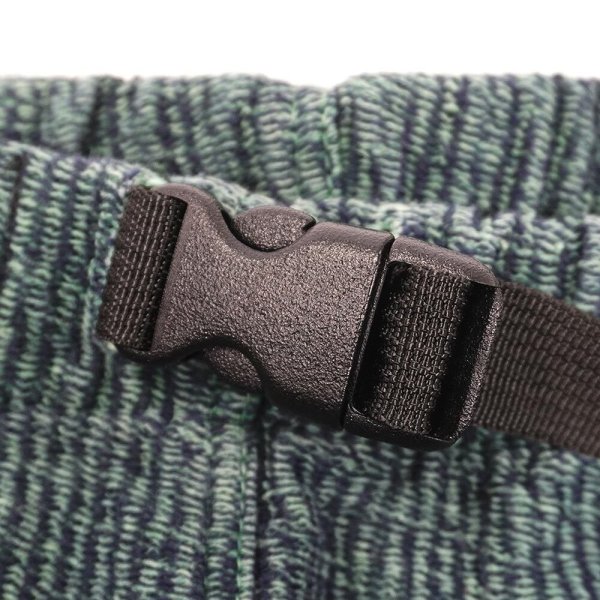 画像4: 90's STEEL BRIDGE ウーブンストライプ ショーツ "GREEN / MADE IN USA / DEADSTOCK" (4)