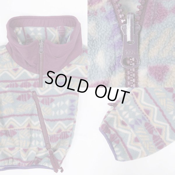 画像4: 90's Columbia 総柄 フリースジャケット "MADE IN USA" (4)