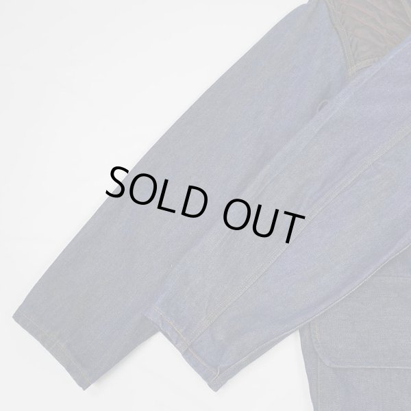 画像4: 80's Canvas back デニムハンティングジャケット (4)