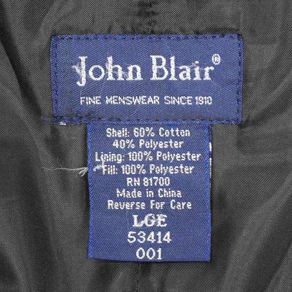 画像2: 90's John Blair パデッド キャップショルダージャケット "BLACK" (2)