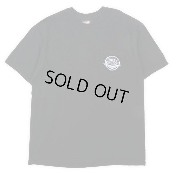 画像2: 00's HARLEY-DAVIDSON 両面プリント ポケットTシャツ (2)