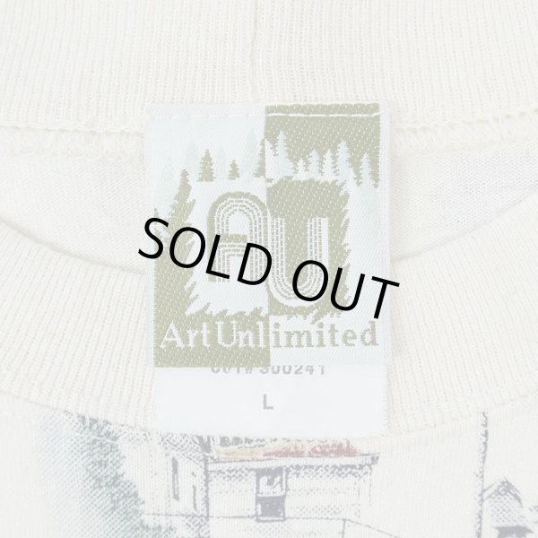 画像2: 90's ART UNLIMITED 総柄 プリントTシャツ "MADE IN USA" (2)