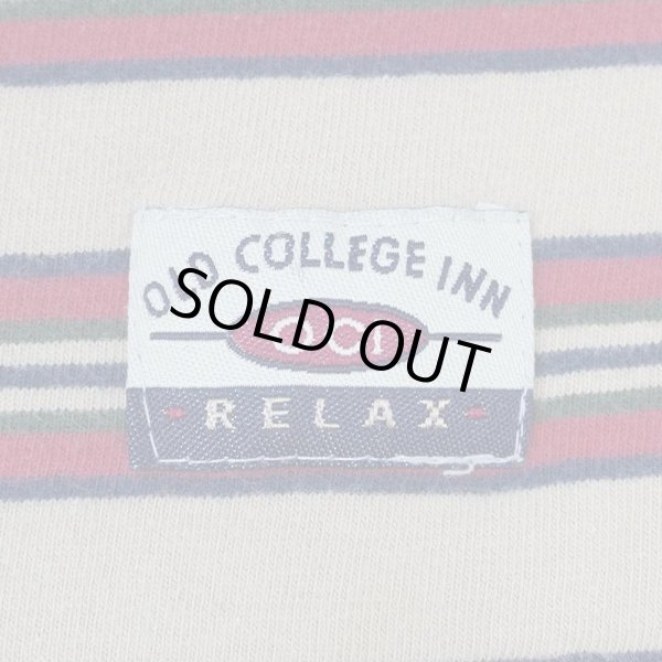 画像3: 90's OLD COLLEGE INN マルチボーダーTシャツ (3)