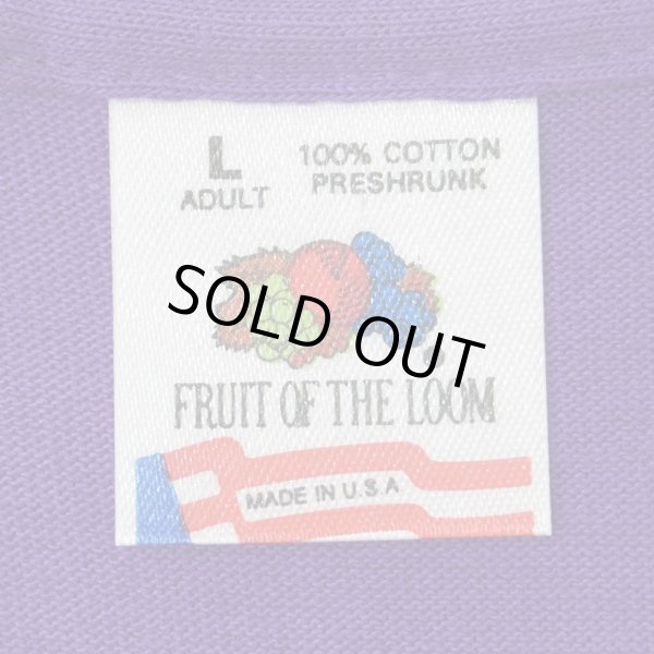 画像2: 90's Fruit of the loom ポケットTシャツ "DEADSTOCK / PURPLE / MADE IN USA" (2)