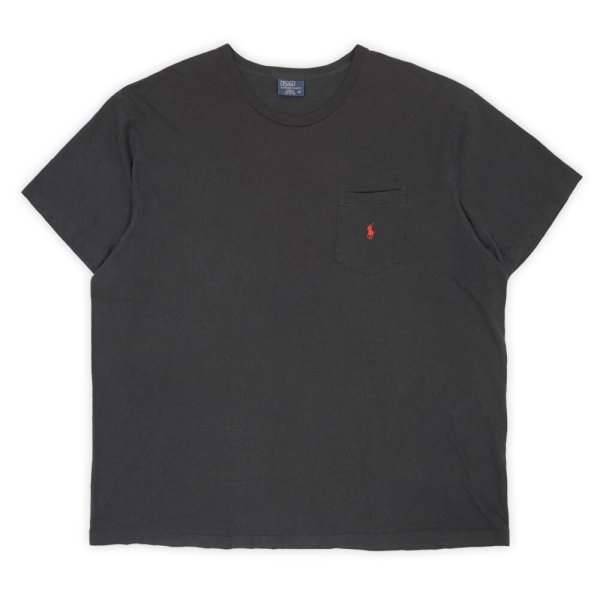 画像1: 90's Polo Ralph Lauren ポケットTシャツ "BLACK" (1)