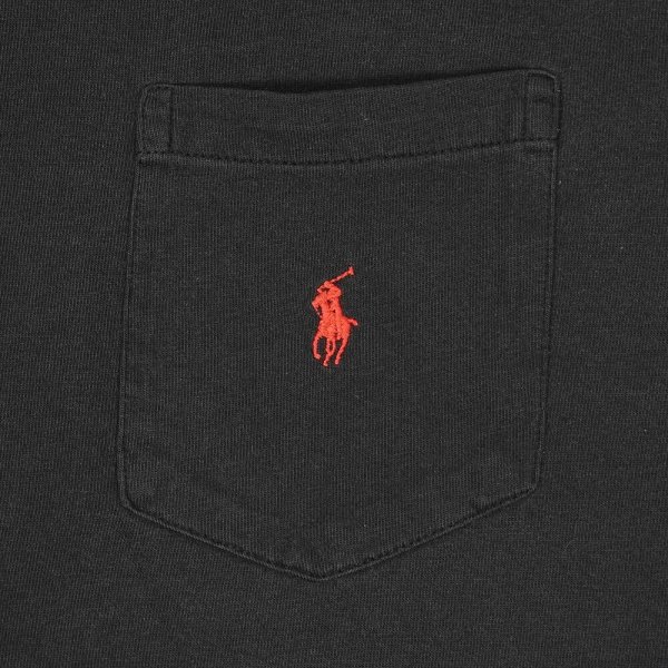 画像3: 90's Polo Ralph Lauren ポケットTシャツ "BLACK" (3)