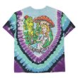 画像2: 00's Alice in Wonderland タイダイ染め 両面プリントTシャツ "LIQUID BLUE" (2)