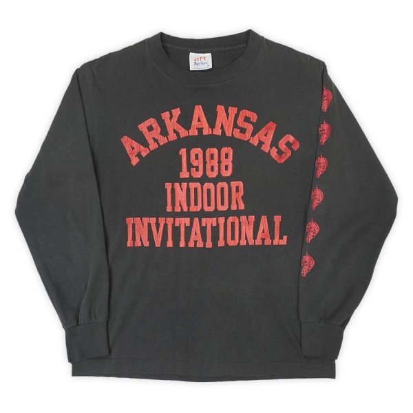 画像1: 80's Tee Jays L/S カレッジプリントTシャツ "MADE IN USA" (1)