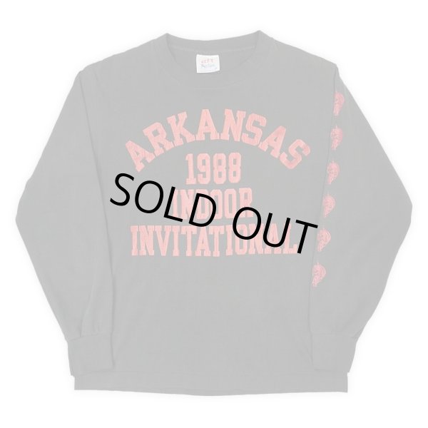 画像1: 80's Tee Jays L/S カレッジプリントTシャツ "MADE IN USA" (1)