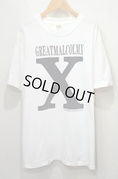 画像1: 90's MALCOLM X ロゴプリントTシャツ “MADE IN USA” (1)