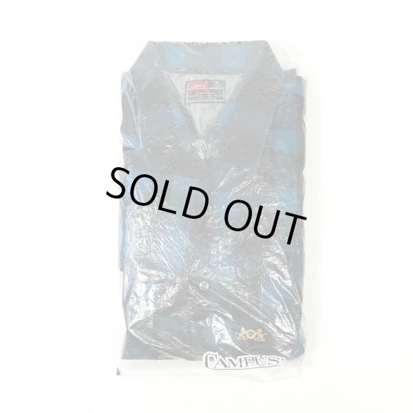 画像2: 70's CAMPUS ブロックチェック柄 ウールシャツ ”DEADSTOCK” (2)