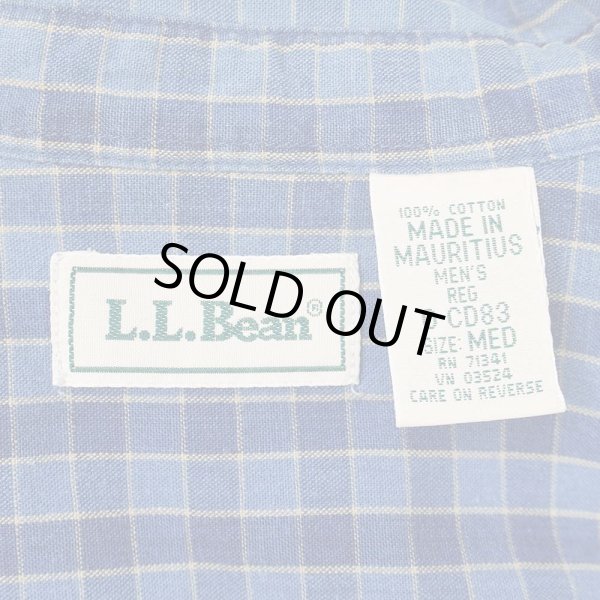 画像2: 90's L.L.Bean インディゴ染め ワークシャツ (2)