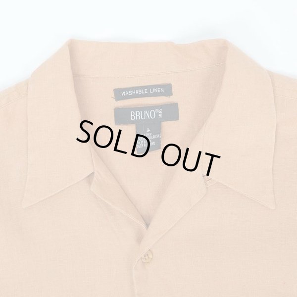 画像3: 00's BRUNO S/S オープンカラー リネンシャツ (3)