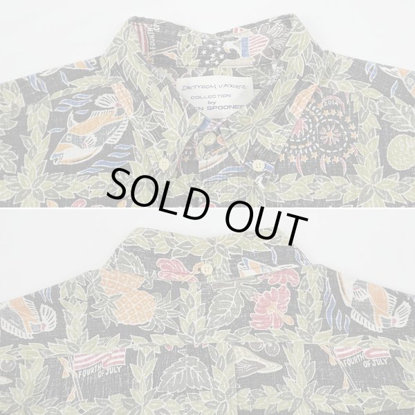 画像3: 00's DIETRICH VAREZ COLLECTION by Reyn Spooer コットンハワイアンシャツ "BLACK" (3)