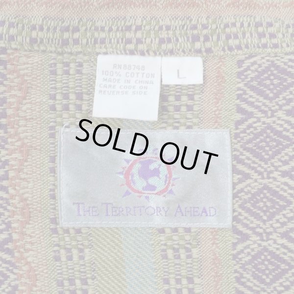 画像2: 90's THE TERRITORY AHEAD 総柄 レギュラーカラーシャツ (2)