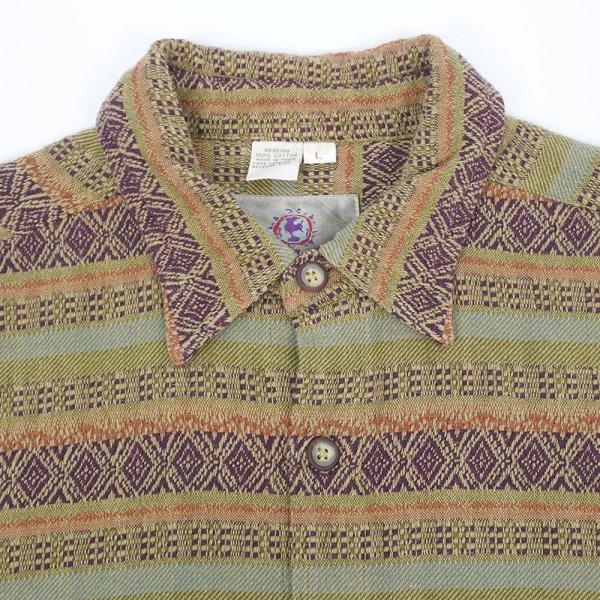 画像4: 90's THE TERRITORY AHEAD 総柄 レギュラーカラーシャツ (4)