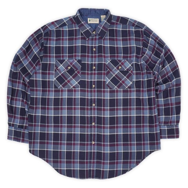 画像1: 90's NORTHWEST TERRITORY アクリル フランネルシャツ (1)