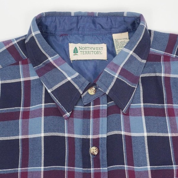 画像3: 90's NORTHWEST TERRITORY アクリル フランネルシャツ (3)