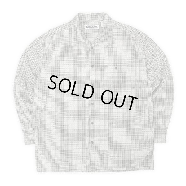 画像1: 00's RIVER WASHED JEANS L/S オープンカラーシャツ (1)