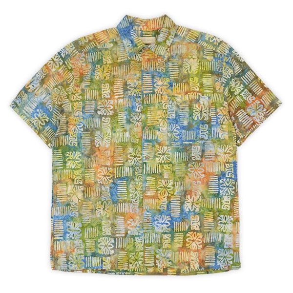 画像1: 00's THE TERRITORY AHEAD S/S 総柄 レギュラーカラーシャツ (1)