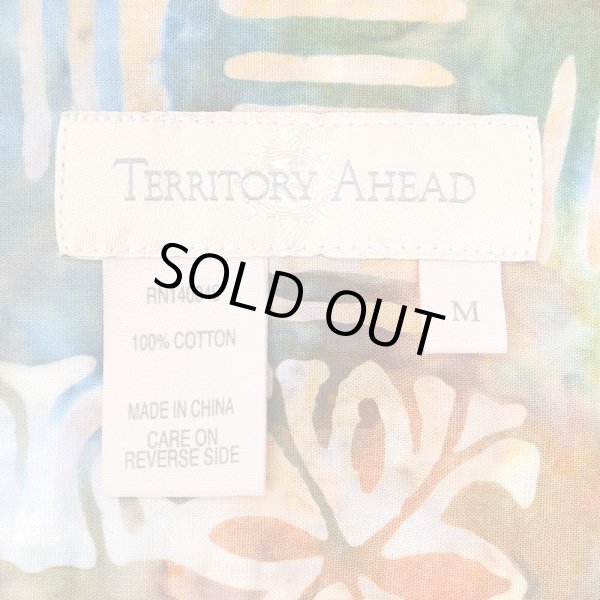 画像2: 00's THE TERRITORY AHEAD S/S 総柄 レギュラーカラーシャツ (2)
