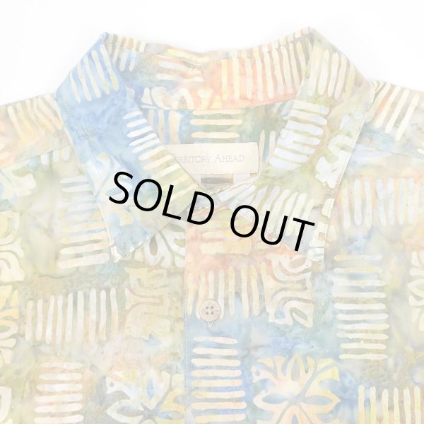 画像3: 00's THE TERRITORY AHEAD S/S 総柄 レギュラーカラーシャツ (3)