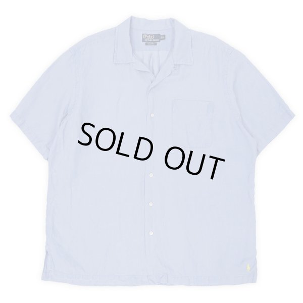 90's Polo Ralph Lauren S/S オープンカラーシャツ “CALDWELL / LINEN