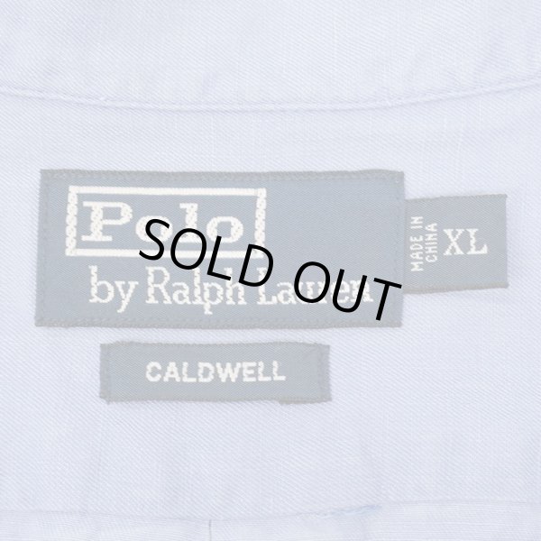 90's Polo Ralph Lauren S/S オープンカラーシャツ “CALDWELL / LINEN