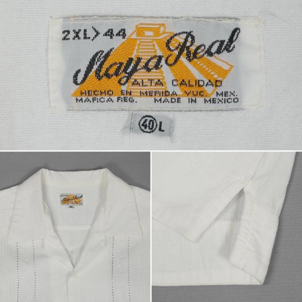画像3: 80's Maya Real S/S コットンキューバシャツ (3)