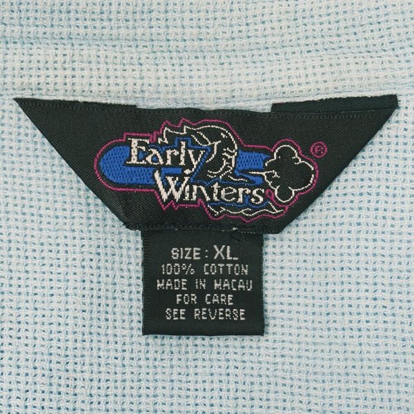 画像2: 80-90's Early Winters プルオーバー バンドカラーシャツ (2)