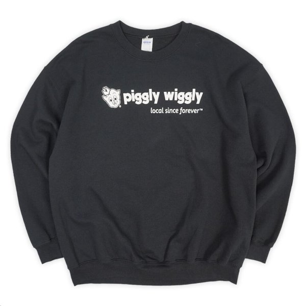 画像1: 00's Piggly Wiggly 両面プリントスウェット "BLACK" (1)