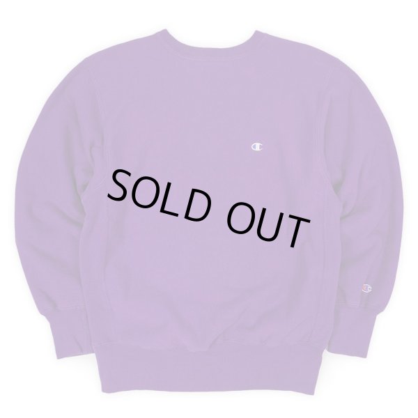 画像1: 90's Champion リバースウィーブ スウェット "目付き / PURPLE / MADE IN USA" (1)
