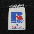 画像2: 80's RUSSELL プリントスウェット "MADE IN USA / BLACK" (2)