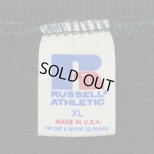 画像2: 80's RUSSELL プリントスウェット "MADE IN USA / BLACK" (2)